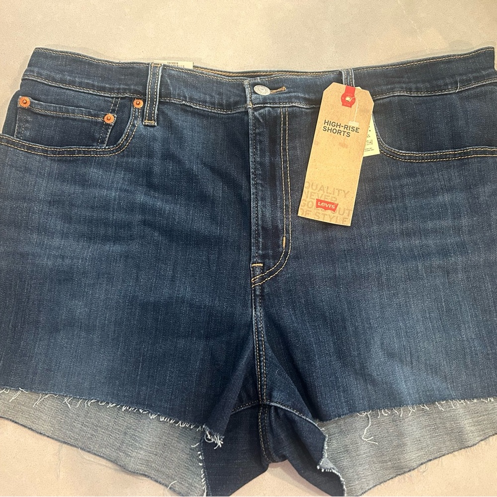 Levi's Women's Dark Blue Jean Shorts